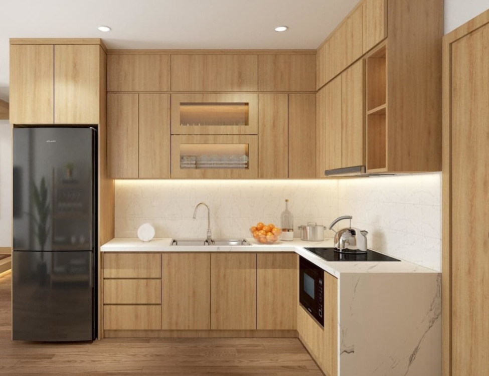 Nhựa Picomat + cánh phủ Melamine