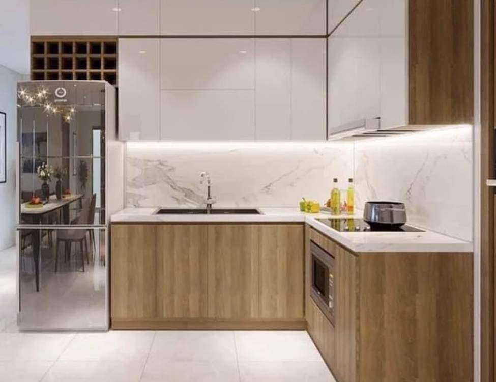 Mẫu tủ bếp gỗ An Cường đẹp bền, tư vấn chọn đúng ngay lần đầu