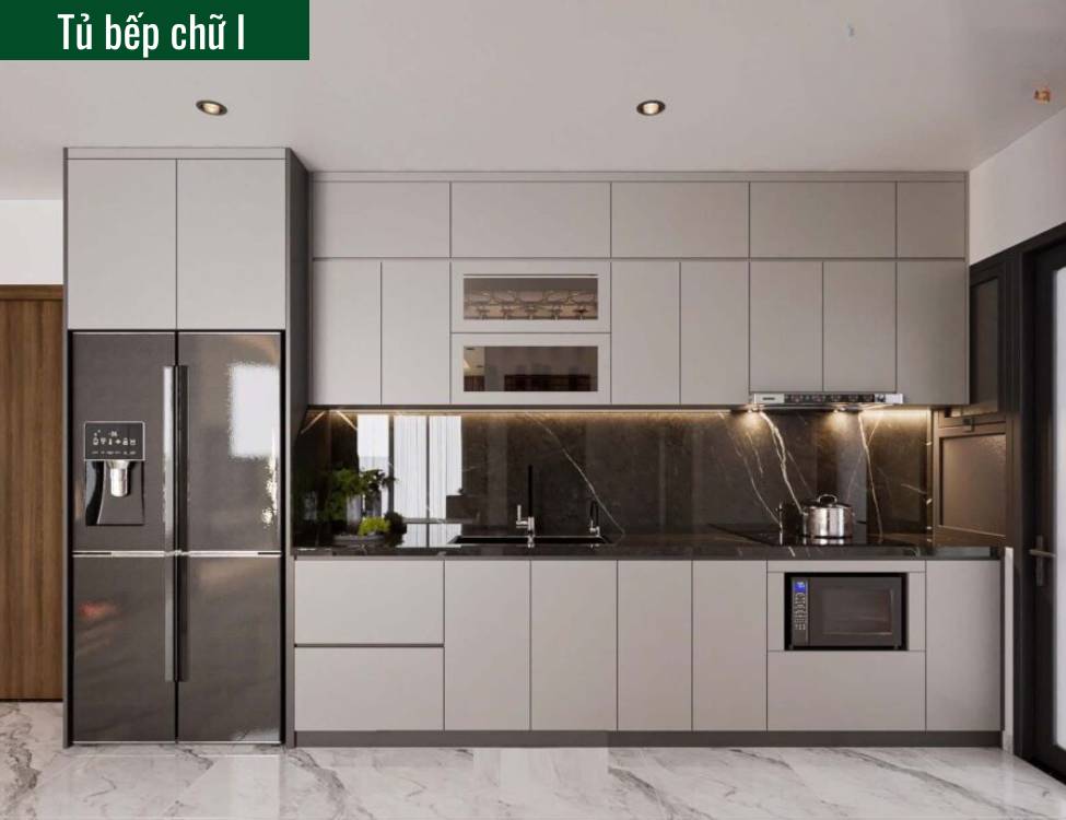 Tủ bếp kiểu thẳng chữ I