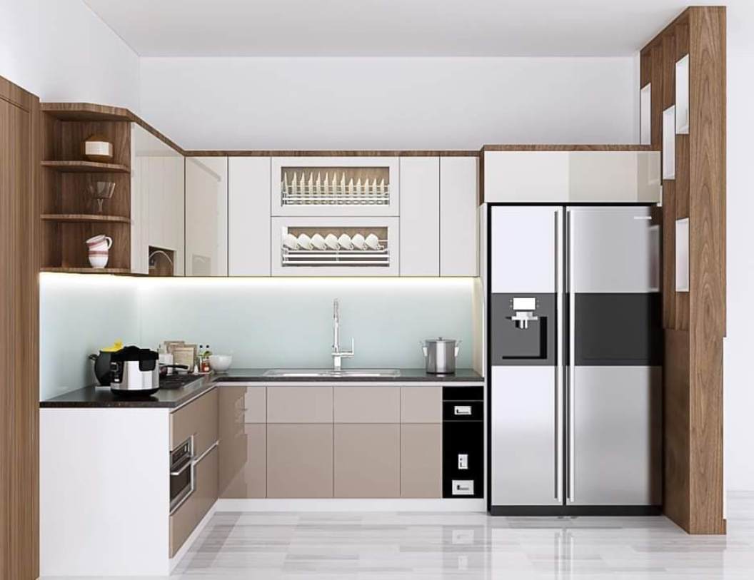Kích thước tủ bếp chữ L