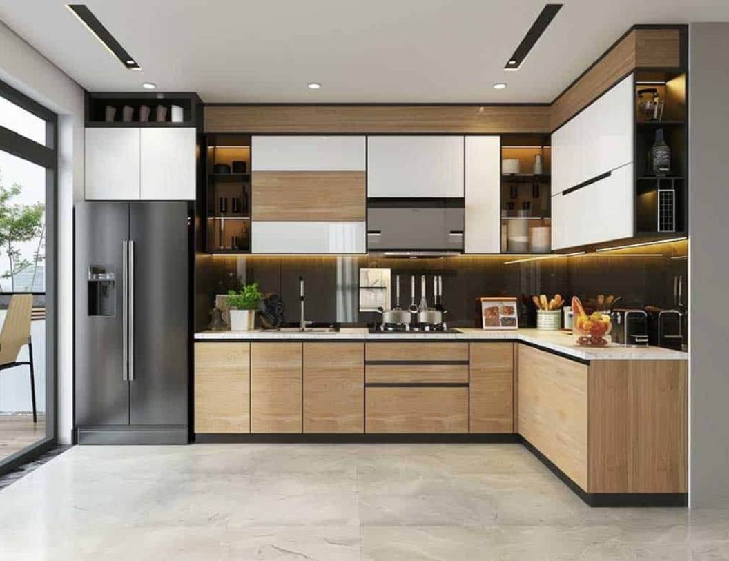 Kích thước tủ bếp chữ L