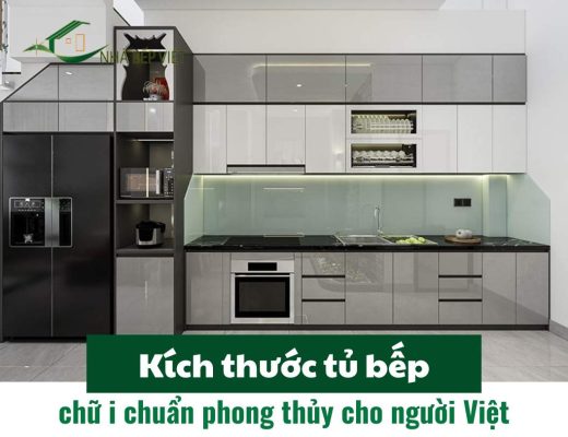 Kích thước tủ bếp chữ i chuẩn phong thủy cho người Việt