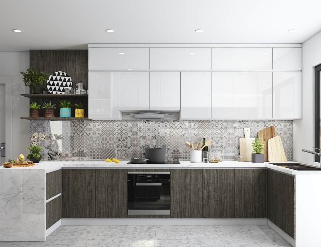 Báo giá tủ bếp nhựa giả gỗ mới nhất