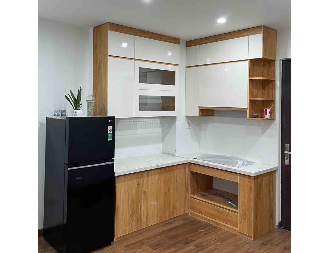 Báo giá tủ bếp nhựa giả gỗ mới nhất