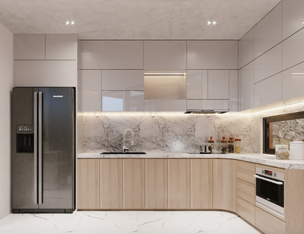 Kích thước tủ bếp trên và dưới