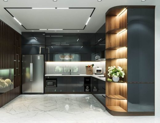 Tủ bếp nhựa Acrylic