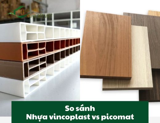 So sánh nhựa vincoplast và picomat: Nên làm tủ bếp nhựa nào?