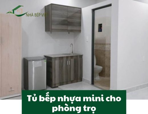 16 mẫu tủ bếp nhựa mini cho phòng trọ, căn hộ hiện đại giá tốt