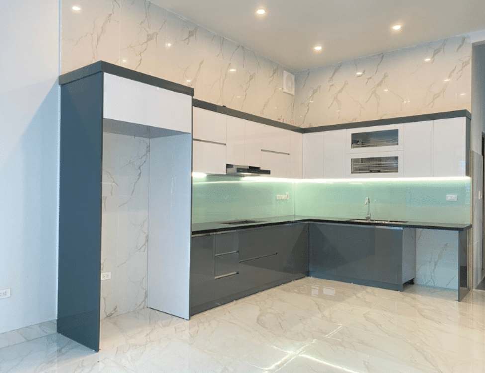 tủ bếp nhựa picomat cánh phủ acrylic có bền không 