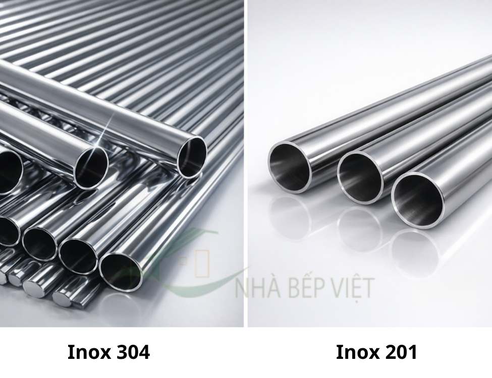 Inox 304 và inox 201 khác nhau như thế nào