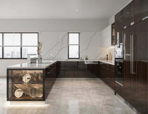 Tủ bếp nhựa Picomat cánh phủ Acrylic có tốt không