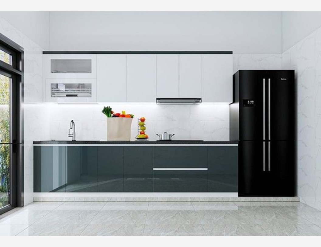 tủ bếp inox cánh acrylic tphcm