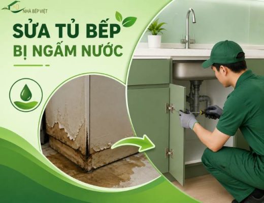 sửa tủ bếp bị ngấm nước
