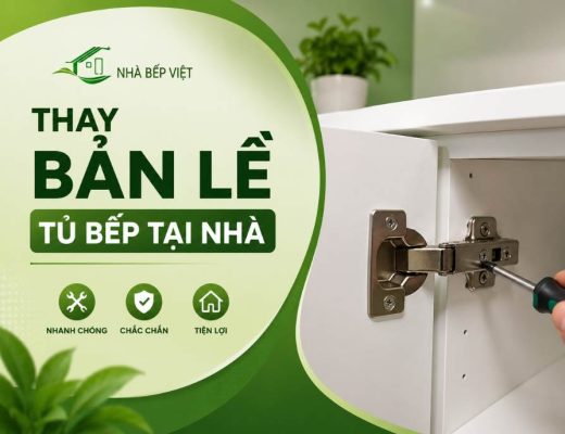 thay bản lề tủ bếp tại nhà