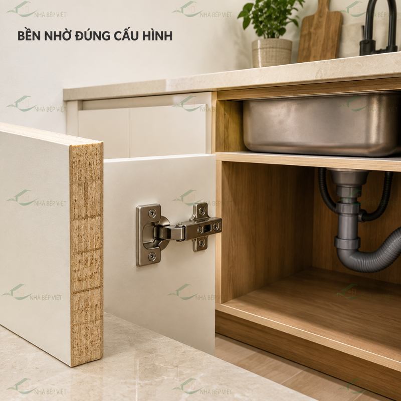 Tấm nhựa than tre ba lớp làm tủ bếp có bền không