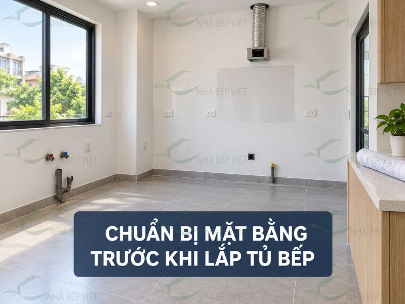 Kinh nghiệm chuẩn bị mặt bằng trước khi lắp đặt tủ bếp