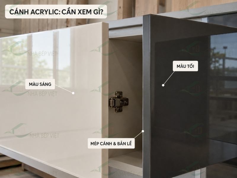 Cánh cốt gỗ công nghiệp phủ Acrylic phù hợp với nhu cầu hiện đại và bề mặt bóng