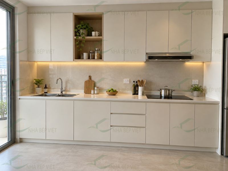 tủ bếp nhựa PVC