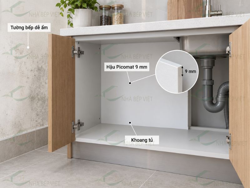 Tủ bếp nhựa Picomat