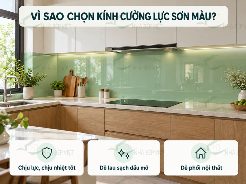 Kính ốp bếp loại nào tốt